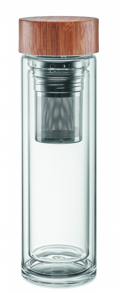 Logo trade firmakingituse pilt: Kaheseinaline klaaspudel 400ml München